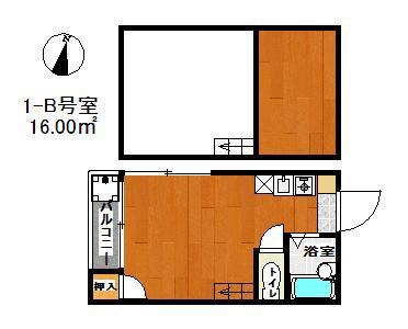 エスコートゆう館(ワンルーム/1階)の間取り写真