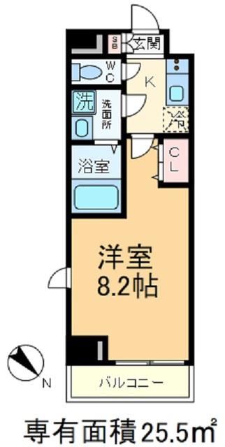 GRANPASEO田端B(1K/3階)の間取り写真