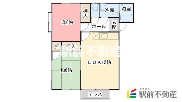 ミツルハウス7(2LDK/2階)の間取り写真