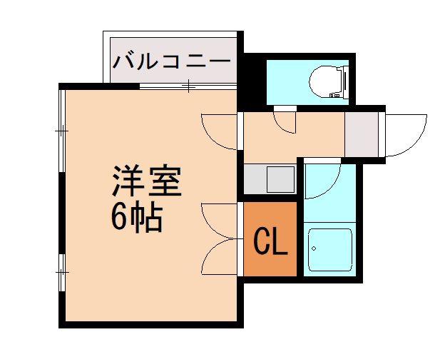 フタバ春日ビル(1K/5階)の間取り写真