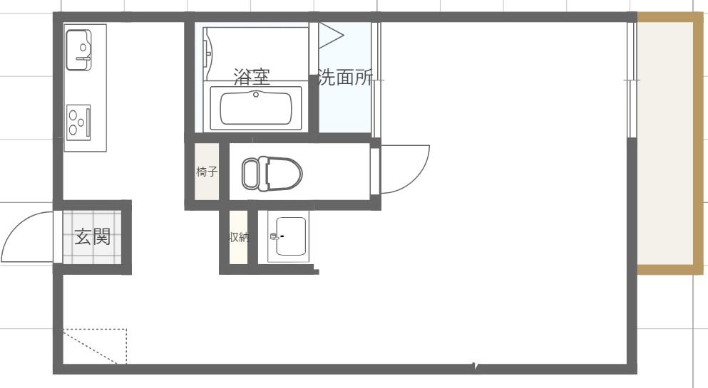 柏瀬マンション(ワンルーム/2階)の間取り写真