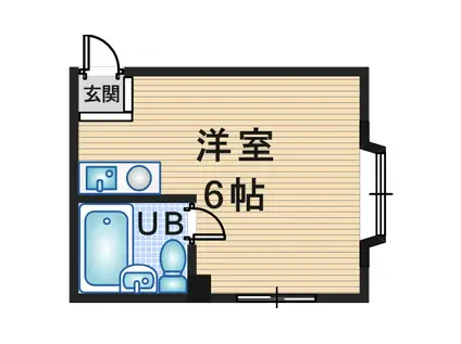 サンシャイン豊中I(ワンルーム/2階)の間取り写真