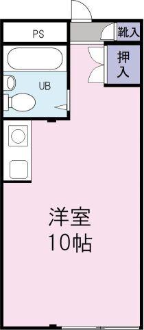 CORPO IWATANI(ワンルーム/3階)の間取り写真