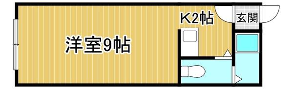 ARM-18(1K/1階)の間取り写真