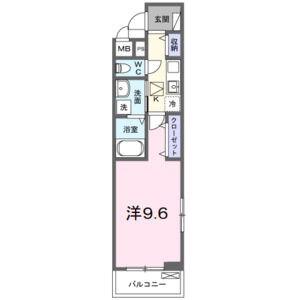 京阪本線 牧野駅 徒歩5分 3階建 築1年(1K/1階)の間取り写真
