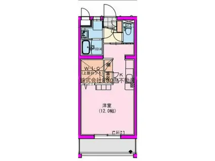 M10みまた(ワンルーム/5階)の間取り写真