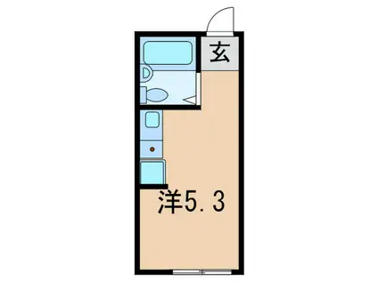 リヴ氷川台(ワンルーム/1階)の間取り写真