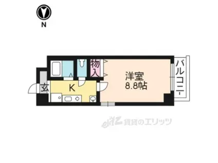 源田ビル(1K/4階)の間取り写真