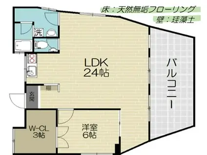 UNION B.L.D(1LDK/3階)の間取り写真