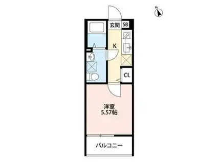 LUMINOUS GRANDE(1K/1階)の間取り写真