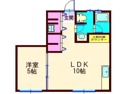 さくらコンフォルト(1LDK/1階)の間取り写真