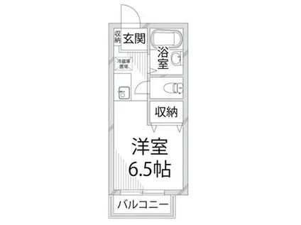 ソレイユ井ノ口(ワンルーム/2階)の間取り写真