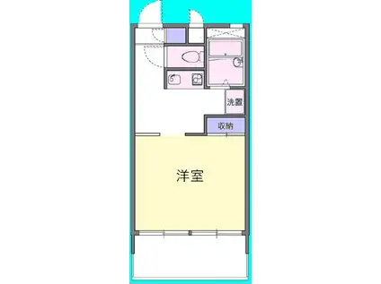 サンメッセ(1K/1階)の間取り写真