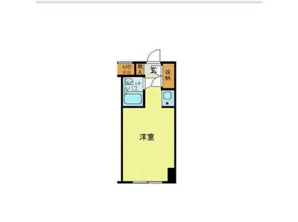 ハローレジデンス西葛西(ワンルーム/3階)の間取り写真