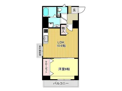 シェリーグランデ(1LDK/3階)の間取り写真