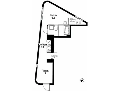 TAART(2K/2階)の間取り写真