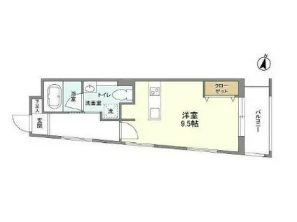 GRAN DUO三軒茶屋IV グランデュオ三軒茶屋4(ワンルーム/2階)の間取り写真