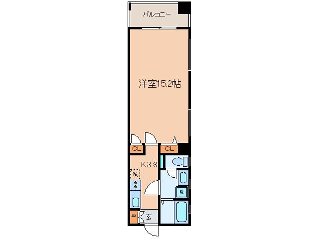 月村マンション NO28(1K/10階)の間取り写真