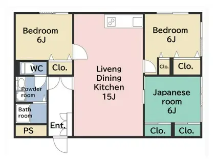 J HILL S(3LDK/4階)の間取り写真