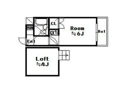 みつもとARRAY(ワンルーム/6階)の間取り写真