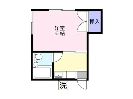 Mハイツ(1K/1階)の間取り写真