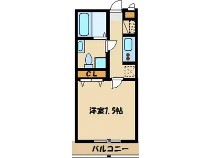 カレッジハウス16(1K/2階)の間取り写真