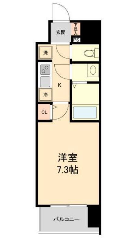 HF仙台本町レジデンス(1K/6階)の間取り写真