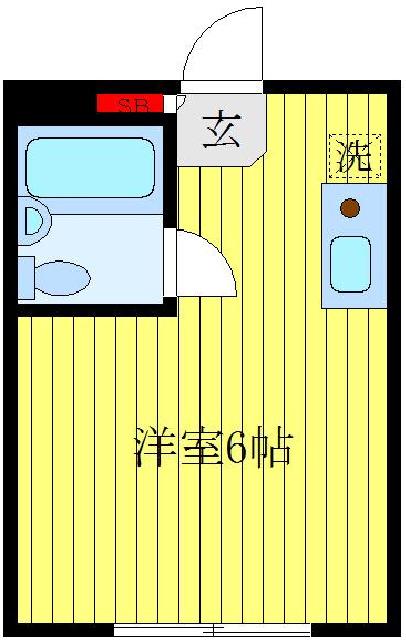 公孫樹館(ワンルーム/2階)の間取り写真