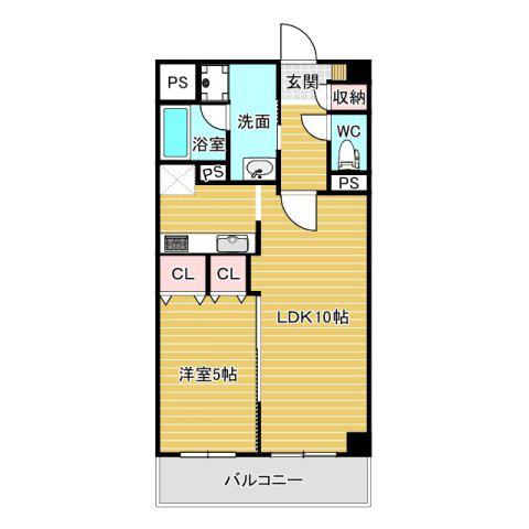 ブレシア東十条レジデンス(1LDK/3階)の間取り写真