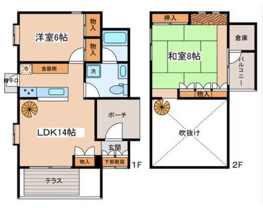 ANNEX(2SLDK/1階)の間取り写真