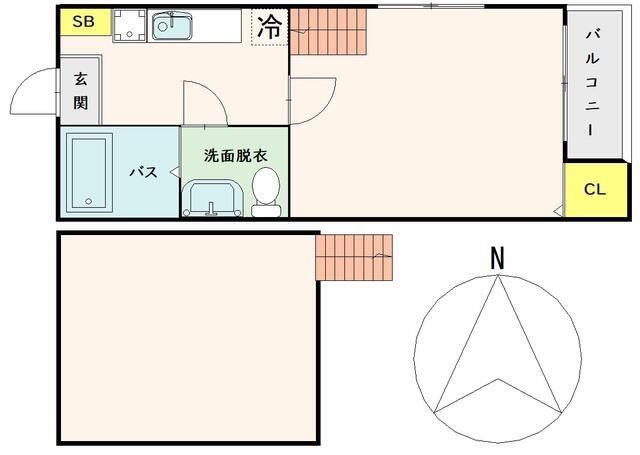 MYLIFEII(1K/2階)の間取り写真