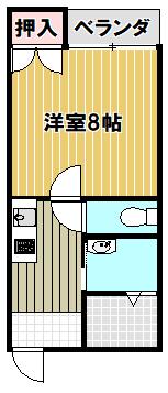 ピュアナカヌキ ぺ ッ ト 可(1K/1階)の間取り写真