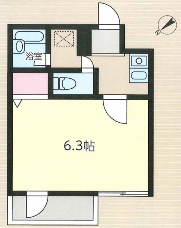 INN1913F(1K/3階)の間取り写真
