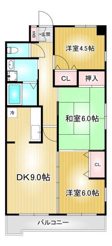 CHANGUIII泉(3DK/13階)の間取り写真