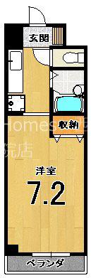 スクリーン51(1K/2階)の間取り写真