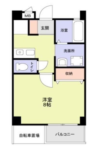 レトアール千川(1K/1階)の間取り写真