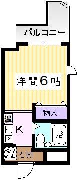 メゾンFANDE(1K/1階)の間取り写真