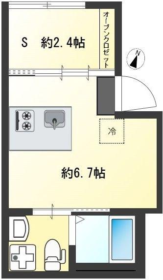 アピチェ目黒(ワンルーム/3階)の間取り写真