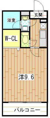 ブルーライン 新羽駅 徒歩15分 3階建 築20年(1K/1階)の間取り写真