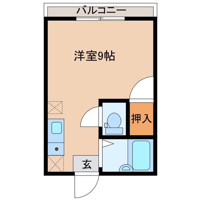 エステート西村(ワンルーム/2階)の間取り写真