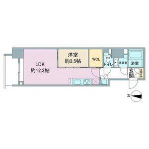 スリーアイランドタワー久屋大通(1LDK/12階)の間取り写真