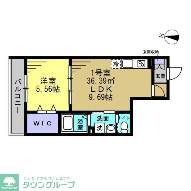 アヴェンタドール(1LDK/3階)の間取り写真