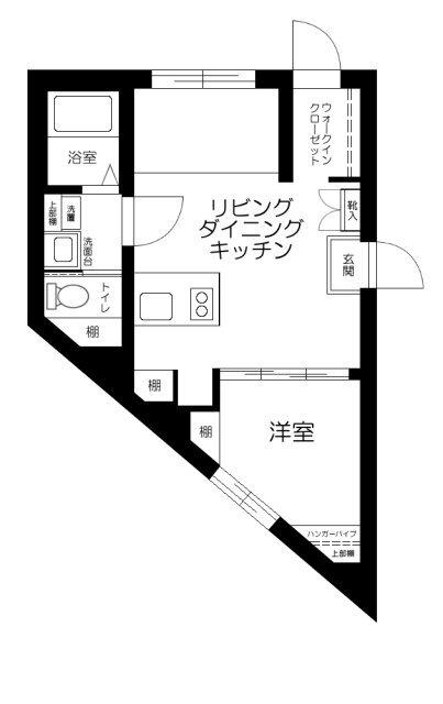 グランメゾン目黒(1LDK/1階)の間取り写真