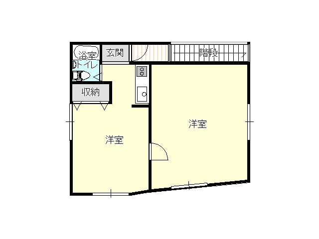 緑町3丁目アパート(1LDK/2階)の間取り写真