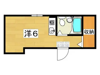 FOREST21II(ワンルーム/2階)の間取り写真