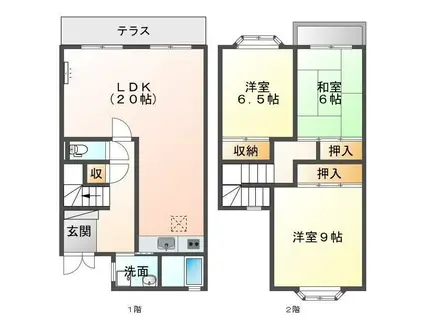 ハウス115(3LDK/1階)の間取り写真