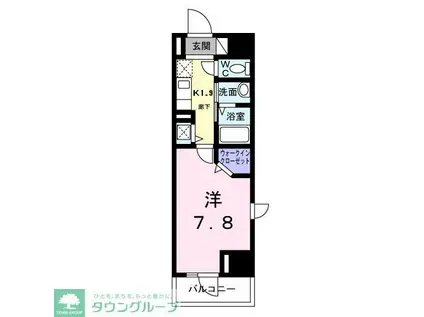 スアヴィス鳩ケ谷(1K/7階)の間取り写真