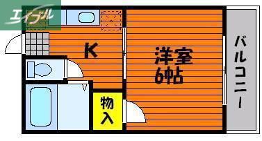 ロイヤル神田(1DK/3階)の間取り写真