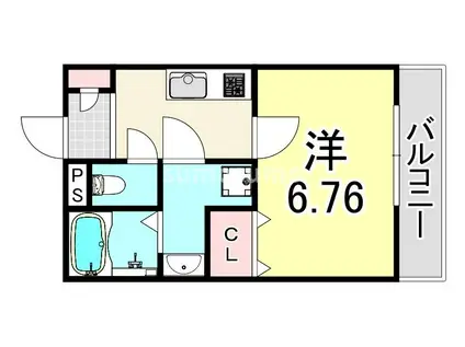 コージープレイス尼崎(1K/3階)の間取り写真