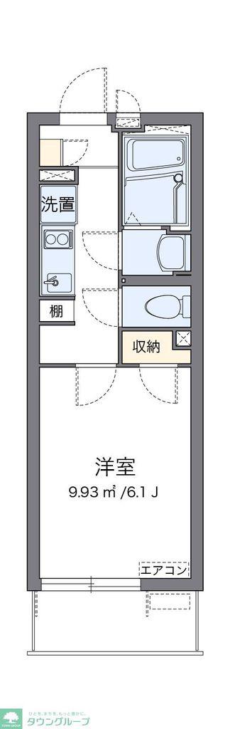 クレイノエテルノ(1K/3階)の間取り写真